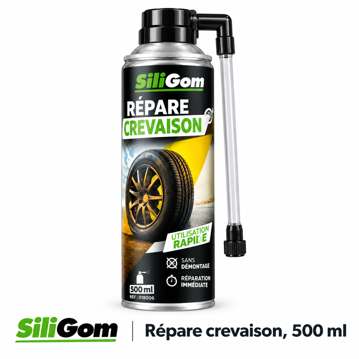 Répare crevaison SiliGom 500 ml